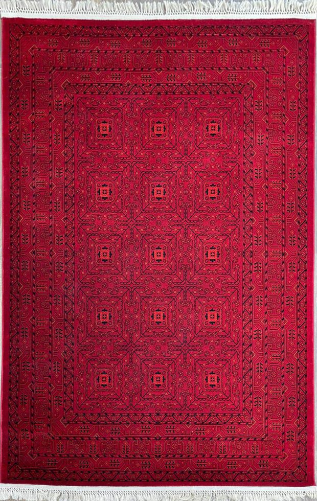 שטיח אפגני אדום