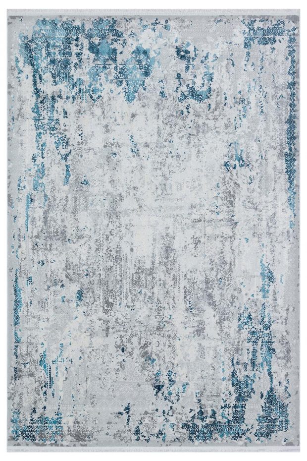 שטיח מודרני אבסטרקט אפור תכלת