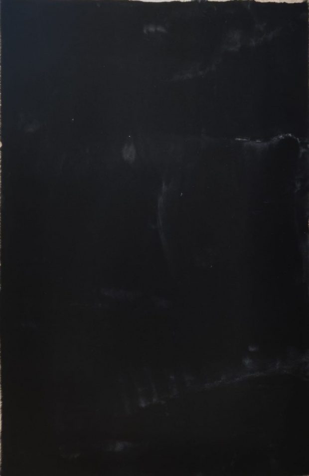 שטיח שאגי משי שיער קצר שחור