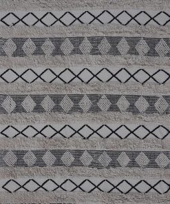 שטיח באריגה משולבת צבע טבעי ואפור -  SALE RU 41