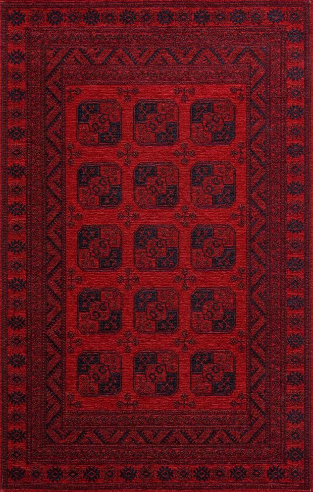 שטיח דמוי אפגני אדום