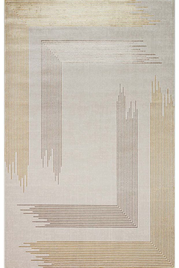 שטיח ליסבון מסגרת גולד