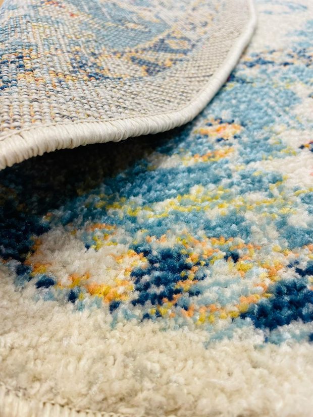 שטיח קלאסי עגול דוגמת זיגלר