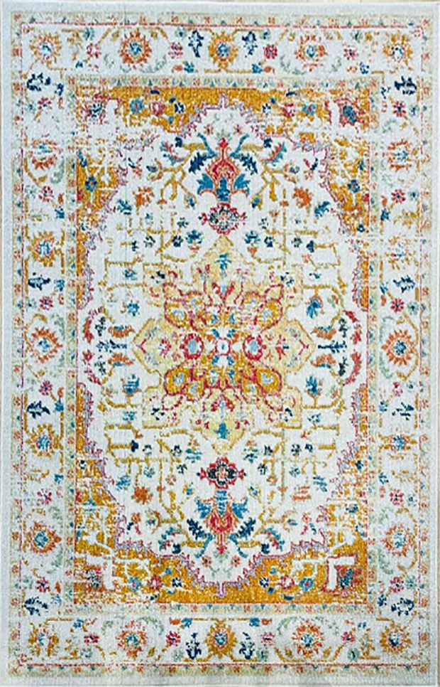 שטיח קלאסי צהוב