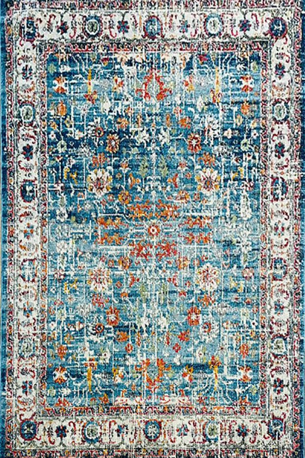 שטיח קלאסי וינטג' כחול