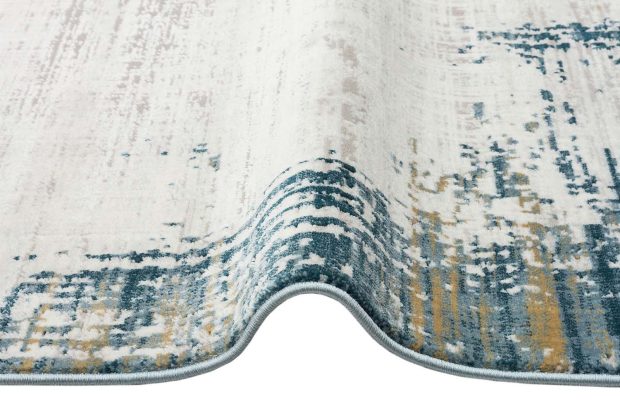 שטיח מודרני מסגרת כחולה