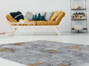 שטיח מודרני אפור צהוב אלור 5755 SALE
