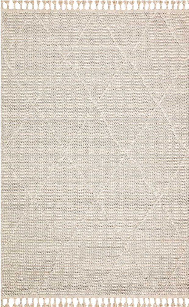 שטיח דמוי חבל מעויינים נטורל דגם סוהו 02