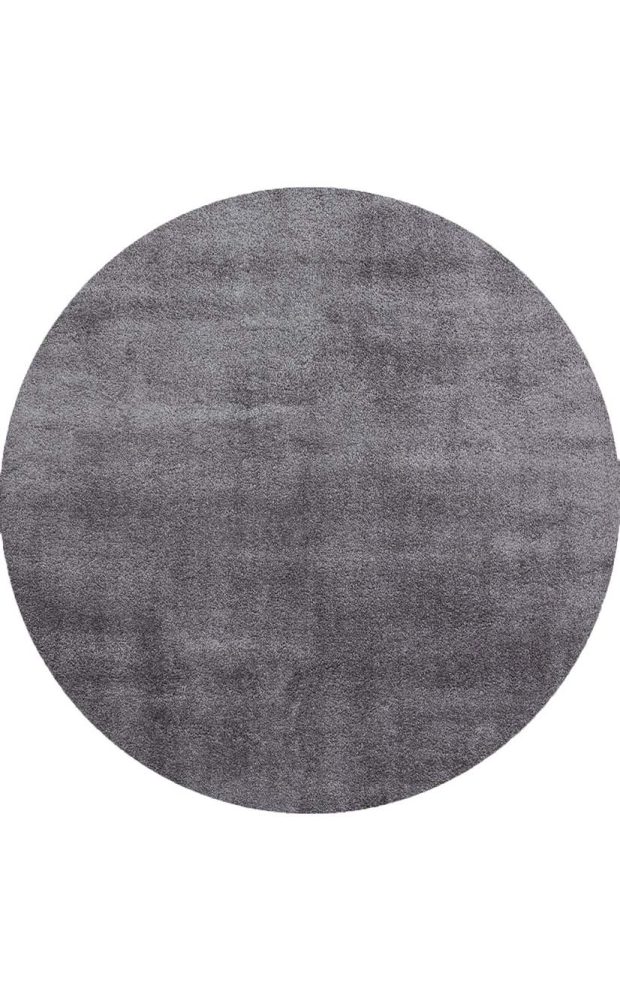 שטיח עגול קומפורט אפור כהה