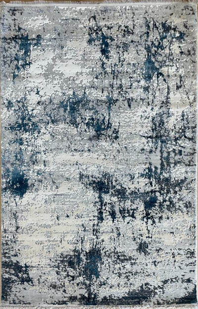 שטיח אבסטרקט כחול אפור