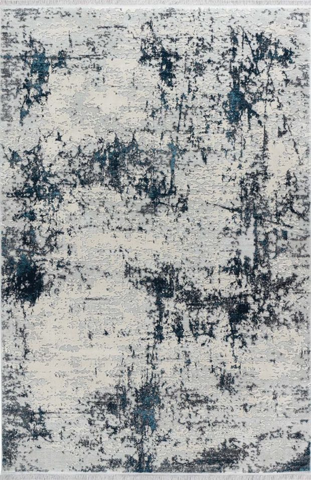 שטיח מודרני אפור כחול 8758