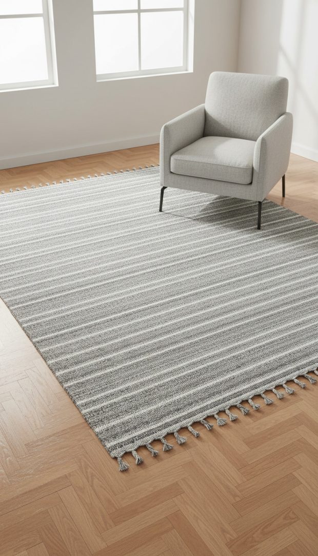 שטיח לולאות בגווני אפור