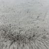 שטיח פרווה סינטטי אפור עגול