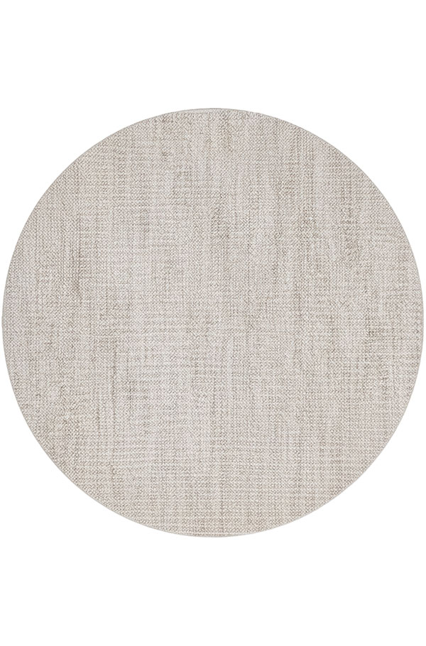 שטיח בנגל לולאות דאבל משולב גוון טבעי עגול