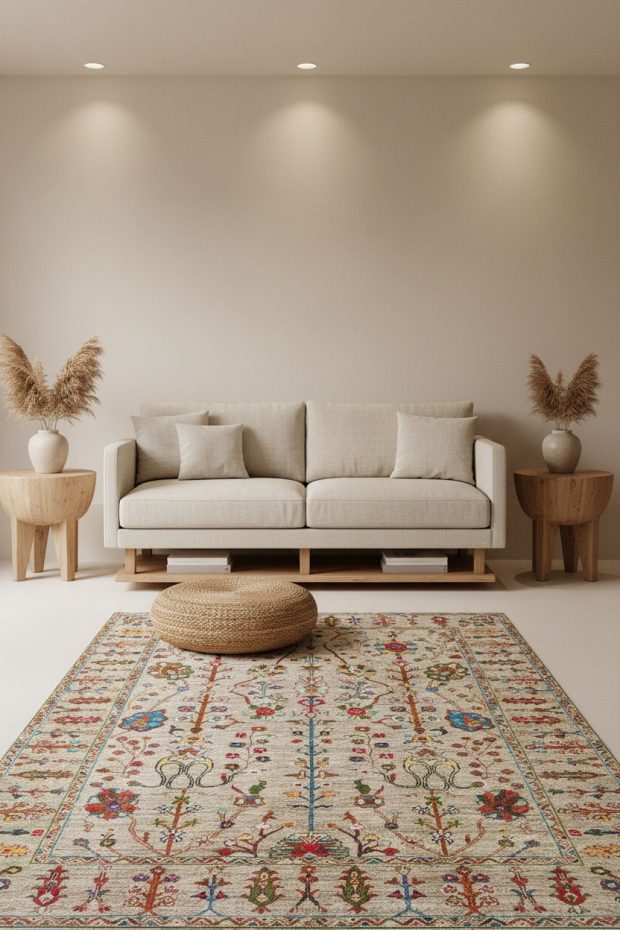 שטיח קלאסי בז' מולטי 1110