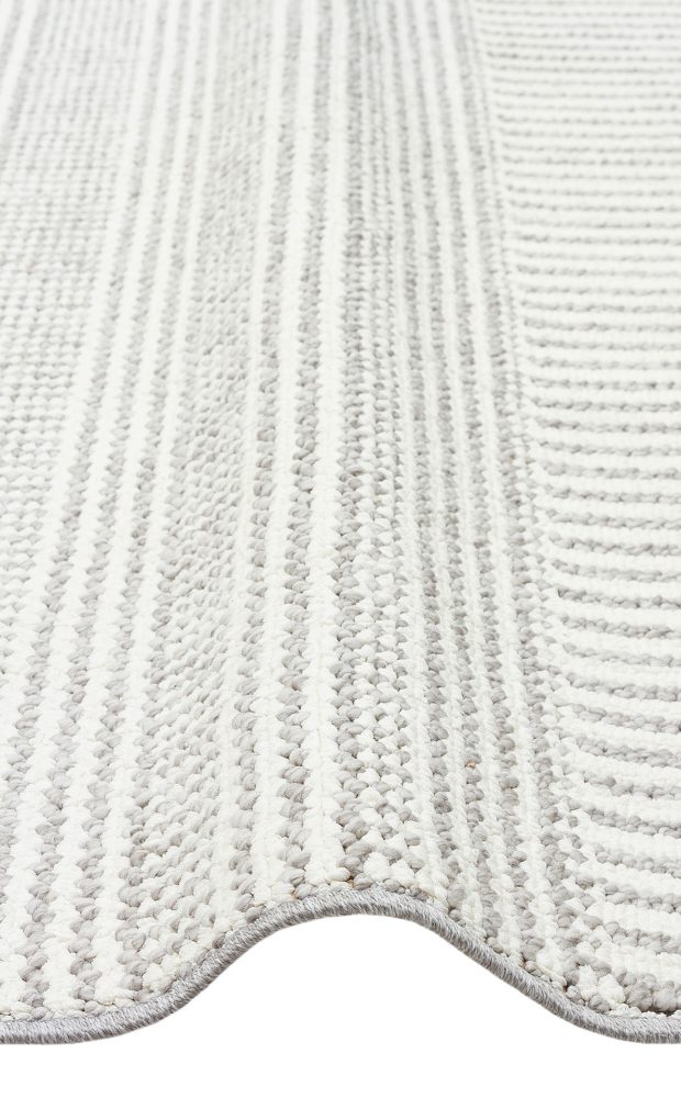 שטיח לולאות לבן אפור