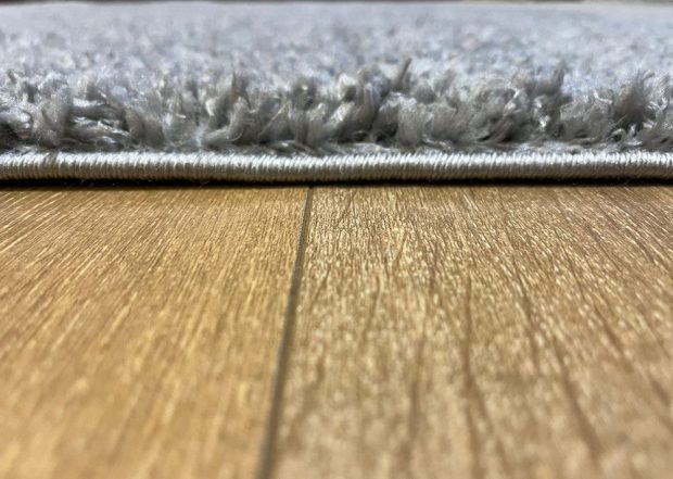 שטיח שאגי צבע כסוף אפור