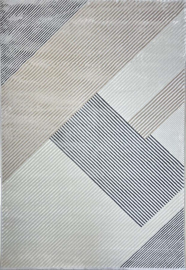 שטיח מודרני אפור בז׳