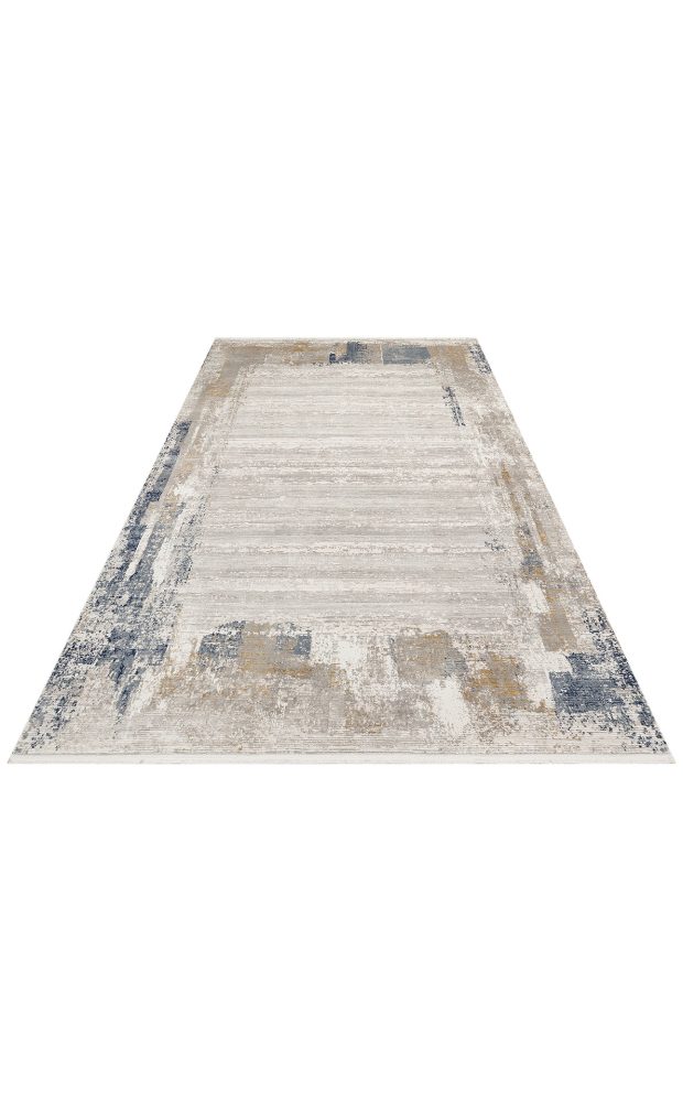 שטיח מודרני אבסטרקט כחול