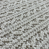 שטיח צמות לבן בוהו