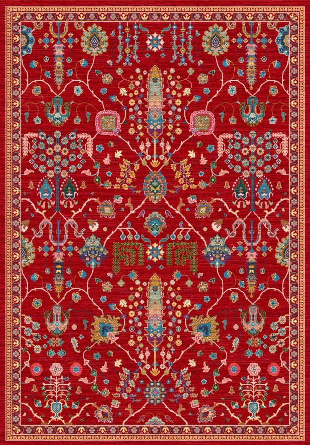 שטיח וינטג' אדום