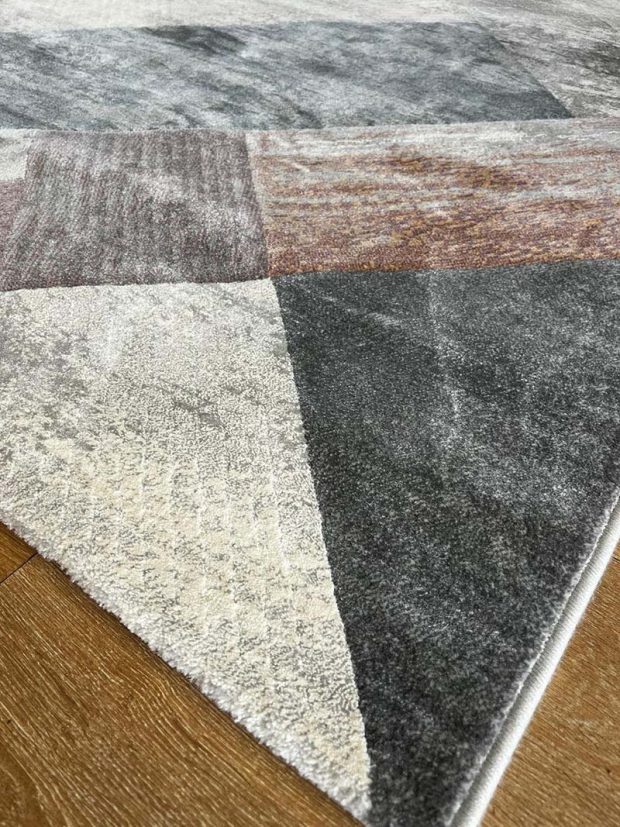 שטיח מודרני אריחים צבעוני