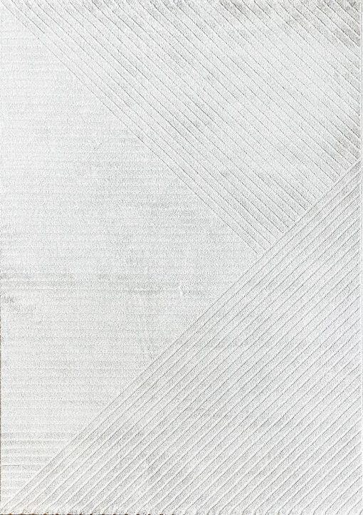 שטיח לבן א-סימטרי