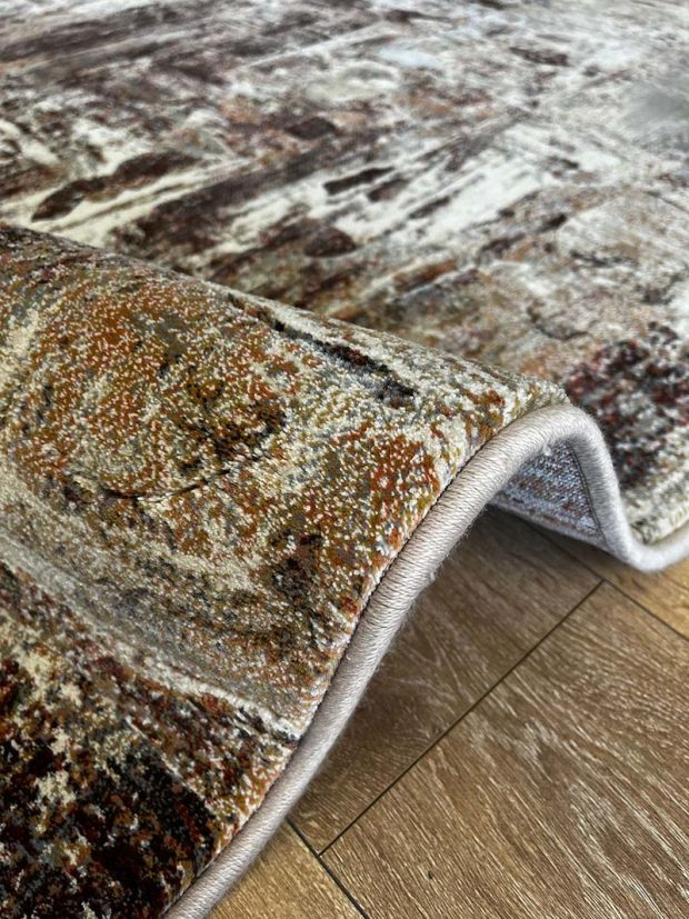 שטיח מודרני אבסטרקט חום