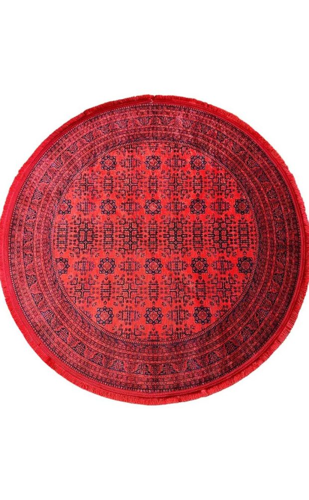 שטיח עגול בדוגמא אפגנית 410-00
