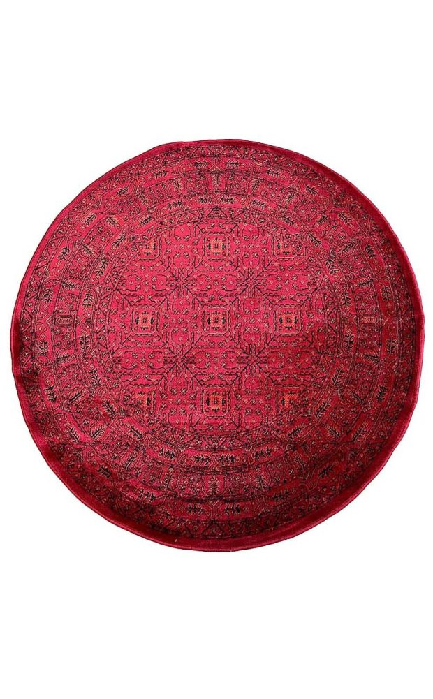 שטיח עגול בדוגמא אפגנית 7458