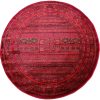 שטיח עגול בדוגמא אפגנית 7732
