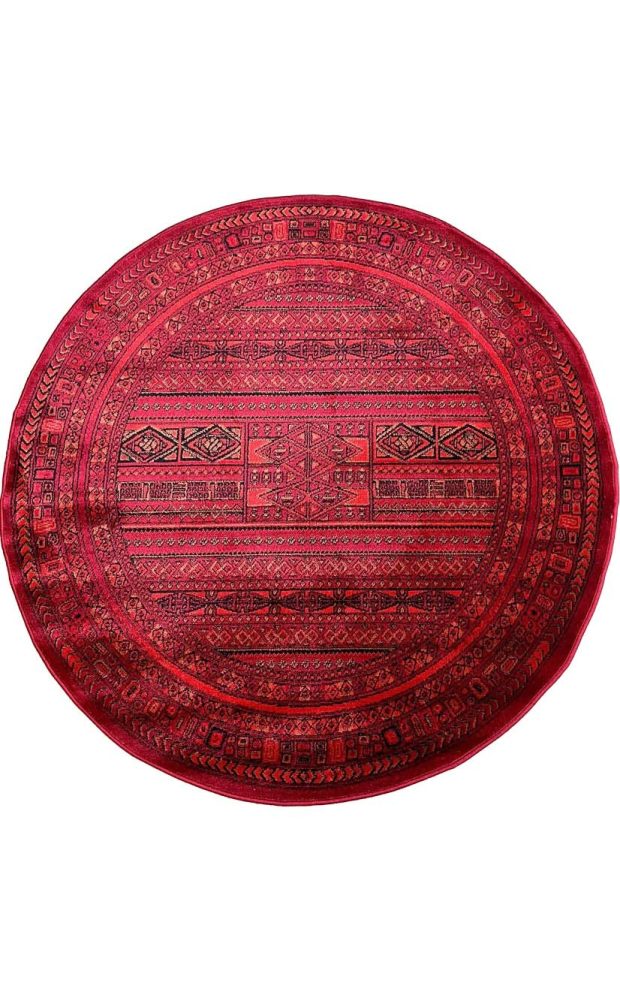 שטיח עגול בדוגמא אפגנית 7732
