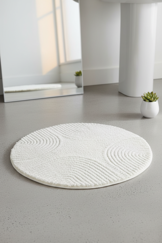 שטיח קשתות לבן