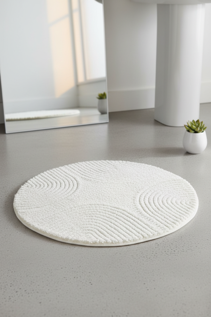 שטיח קשתות לבן