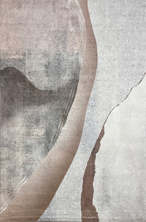 שטיח לוקה מודרני גווני חום ובז'