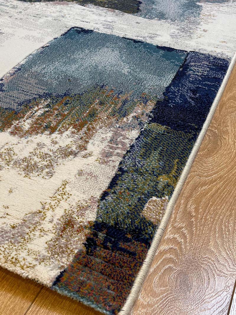 שטיח בלגי מודרני צבעוני