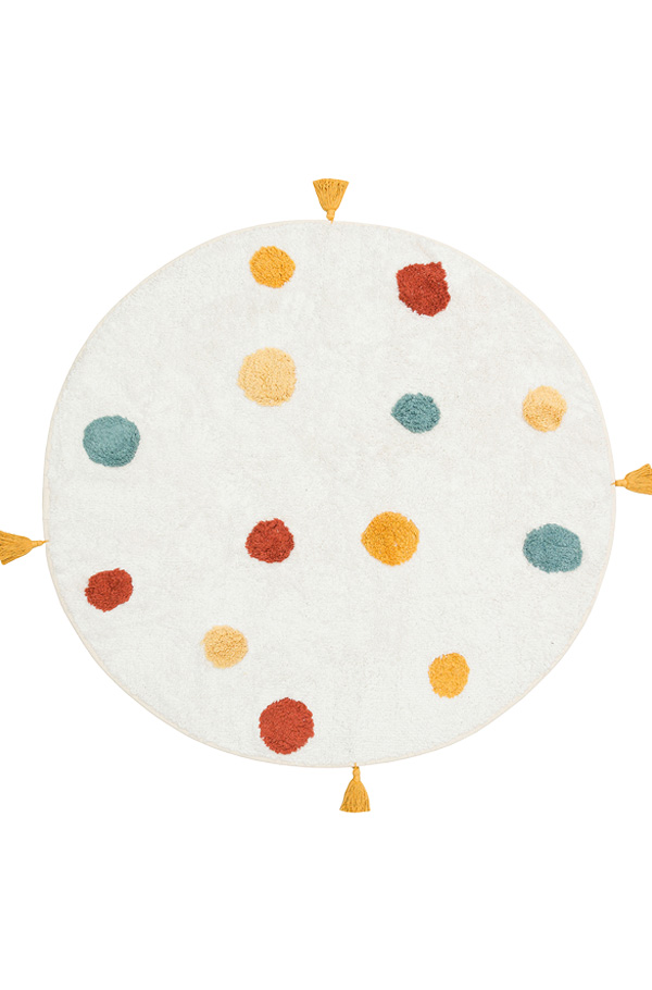 שטיח ילדים עגול נקודות
