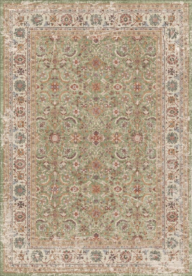 שטיח וינטג' ירוק ווש