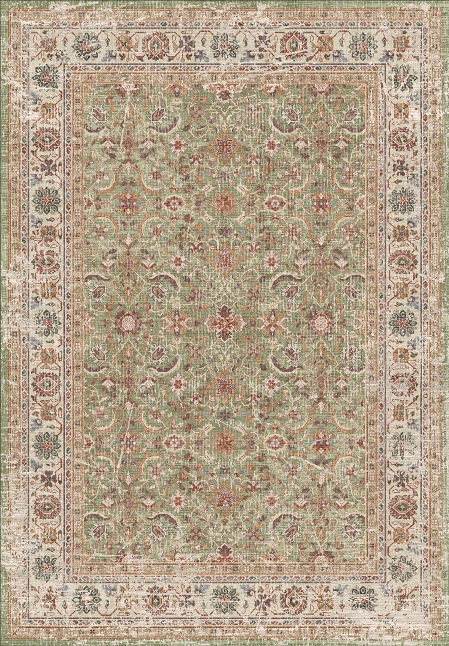 שטיח וינטג' ירוק ווש