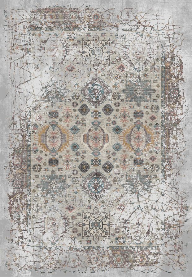 שטיח וינטג' דהוי אפור