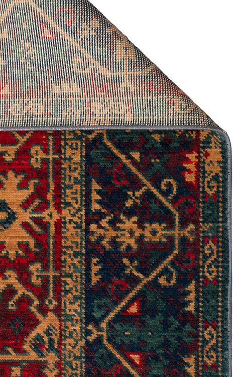 שטיח אתני צמר אדום