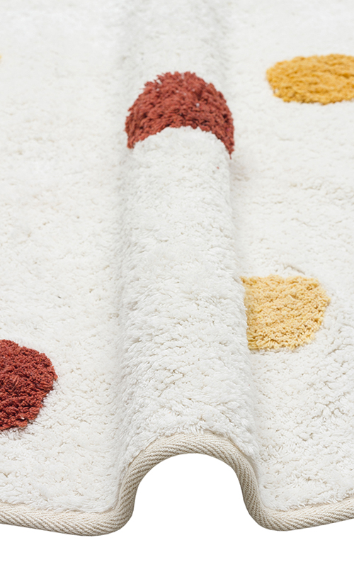 שטיח ילדים עגול נקודות