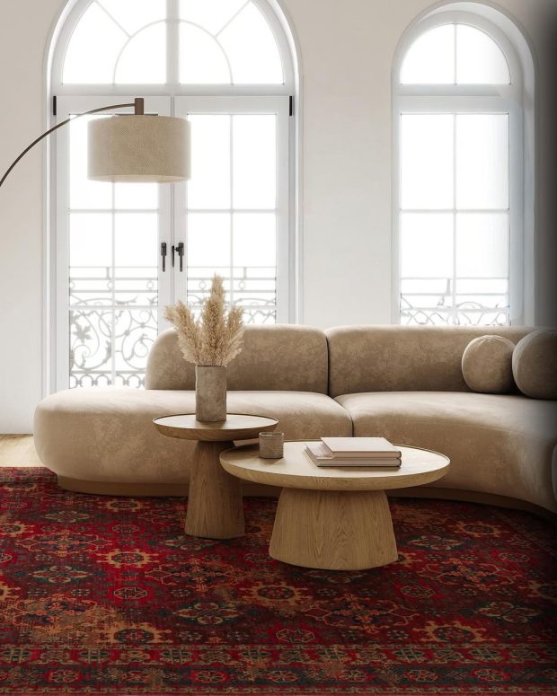 שטיח קלאסי אדום