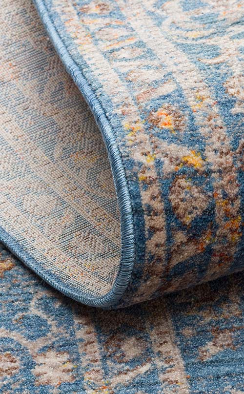 שטיח מדליון כחול