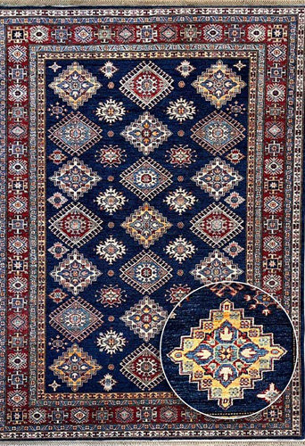 שטיח קזאק כחול