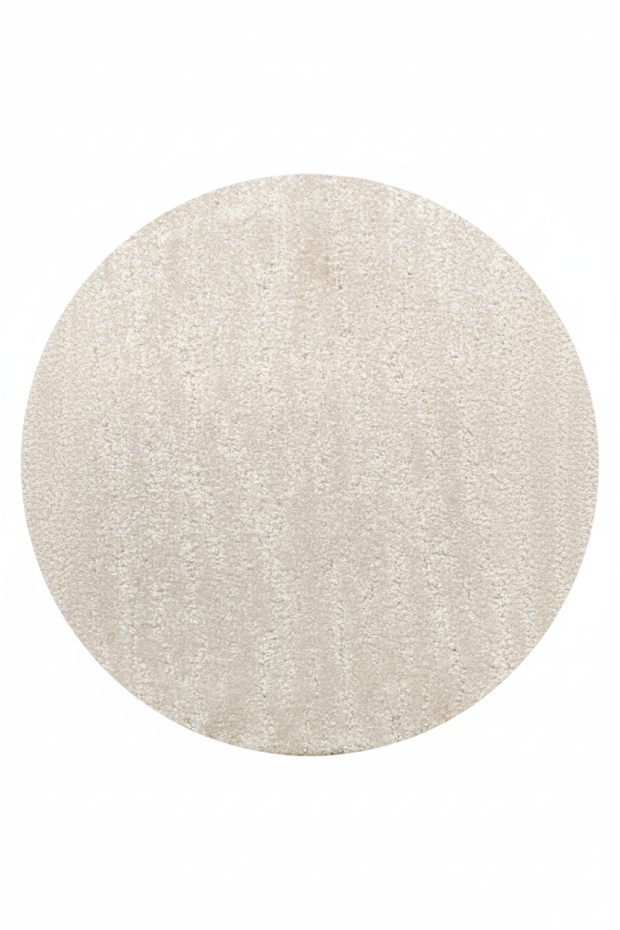 שטיח עגול קרם
