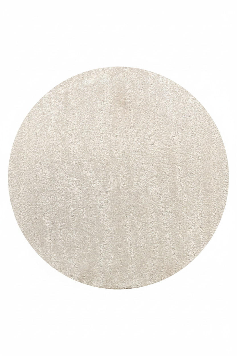שטיח עגול קרם