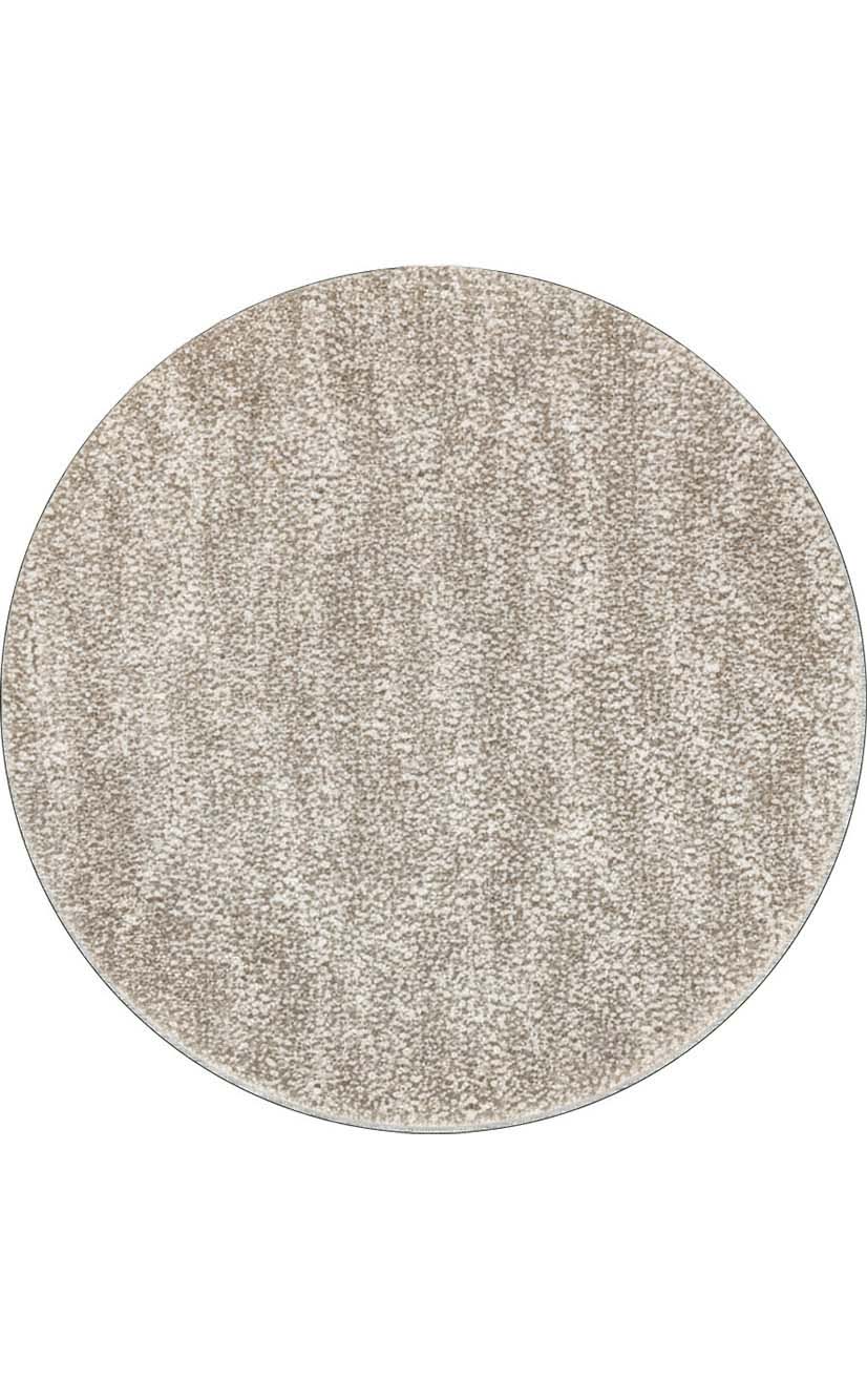 שטיח עגול אפור חום