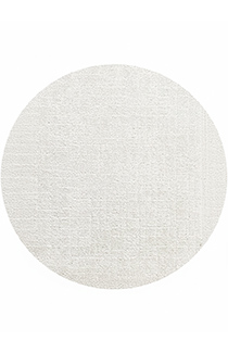 שטיח חלק עגול שמנת