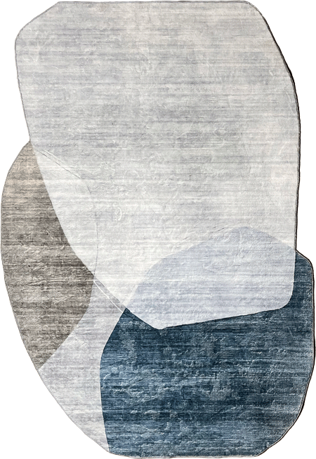 שטיח אמורפי חלוקי נחל גדולים